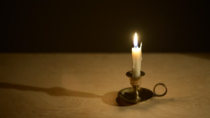 candle in holder