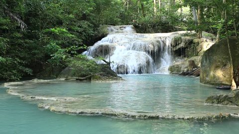 waterfall west of Thailand (Erawan waterfall)