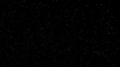 Timelapse of stars moving in night sky, starry sky turning around the Earth