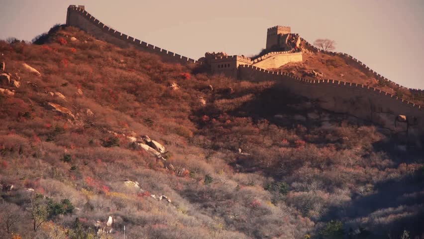 sunset Great wall,China ancient architecture. gh2_05881
