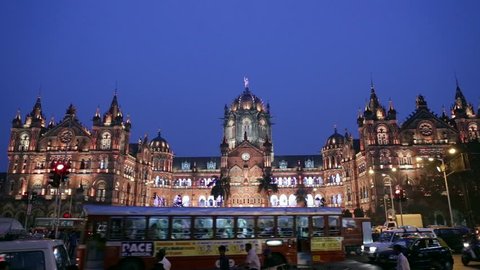 Chhatrapati Shivaji Terminus (CSMT) formerly Victoria Terminus in Mumbai, India is a UNESCO World Heritage Site and historic railway station which serves as the headquarters of the Central Railway.