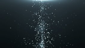 Abstract background with beautiful flickering particles. Underwater bubbles in flow. Animation of seamless loop. - Powered by Shutterstock - Get 15% off with code: PIKWIZARD15