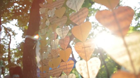 hearts decoration ,Valentine Day  स्टॉक वीडियो