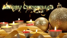 Christmas and New Year Decoration. Holiday. Background. Lights. Twinkling. Christmas Tree.