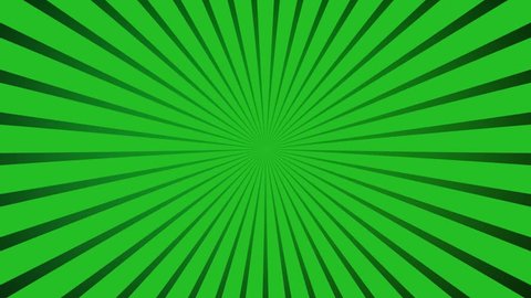 radial spinning motion background seamless loop green