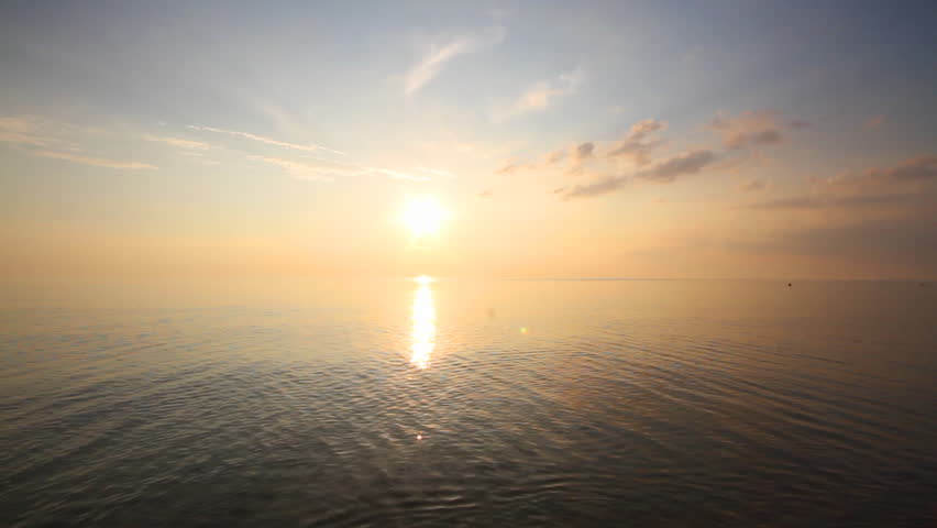 sunset at Sea