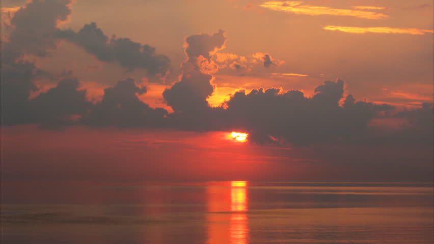 sunset at Sea