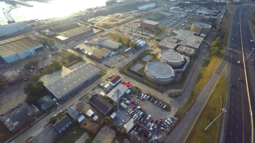 Aerial video Port Allen Louisiana