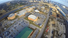 Port Allen Louisiana aerial 4k video
