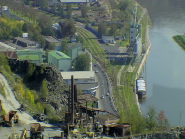 Street and river time lapse from overhead