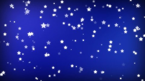 Blue Sparking star festive motion background