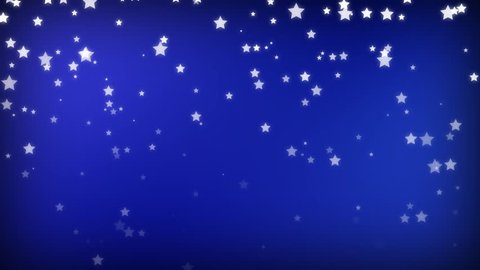 Blue Sparking falling star festive motion background