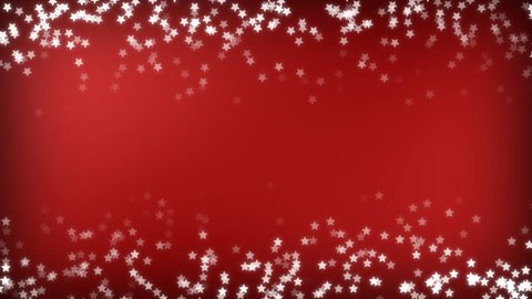 Red Sparking star festive motion background