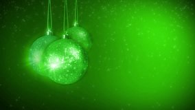 new year background. christmas celebration. Beautiful snowfall abstract. christmas decorations. moving particles. balls and stars spin. back colors - Powered by Shutterstock - Get 15% off with code: PIKWIZARD15