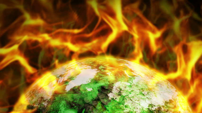 fiery destruction earth background Stock Footage Video (100% Royalty ...