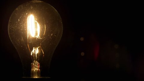 light bulb illuminates dark room much Stock Footage Video (100% Royalty ...