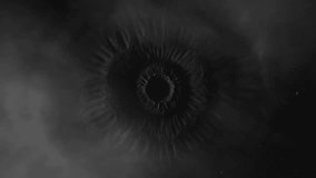 Strange thing in the storm. Black hole, alien construction or giant stone eye. Clip 1. - Powered by Shutterstock - Get 15% off with code: PIKWIZARD15