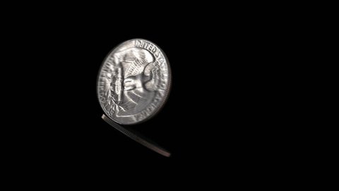 Heads or Tails Spinning Coin Flip with Matte