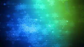 Multipurpose abstract background animation with snowflakes which can be useful for Christmas,Holidays and New Year videos and presentation. 4K HD seamlessly loop-able Background animation at 29.97fps