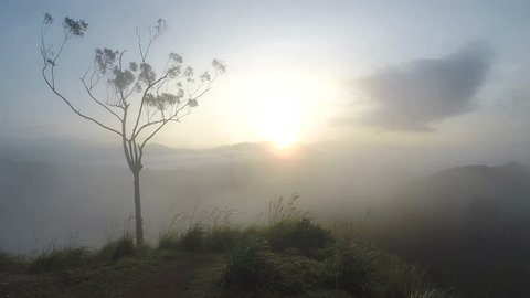 Timelapse of magical sun rising at Ella Peak, Sri Lanka.