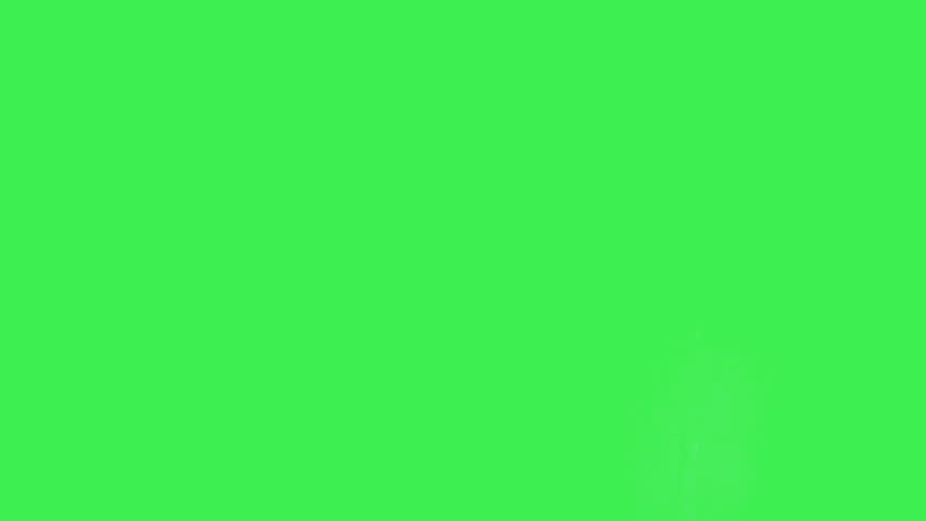 Horror concept - woman in white dress on green screen.  Royalty-Free Stock Footage #8279089