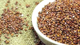 Red Quinoa (not seamless loopable) as 4K UHD footage