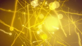 4K Abstract motion background, shining light, stars, particles, rays, loop.