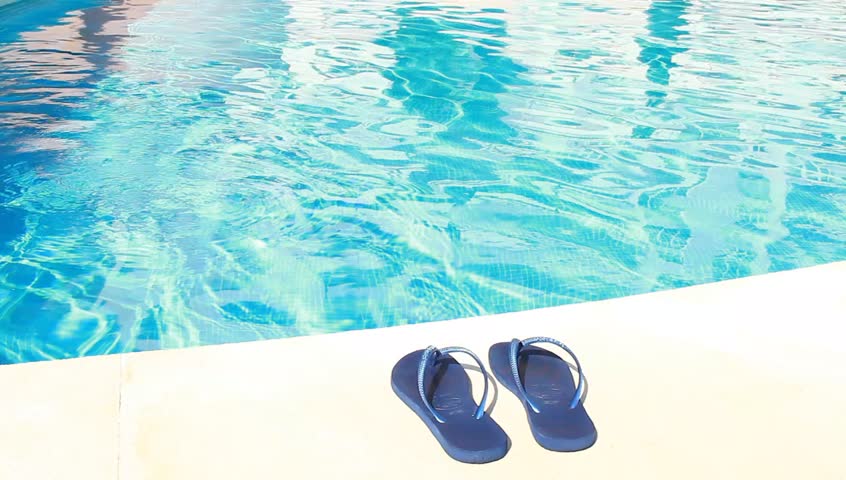 swimming pool flip flops