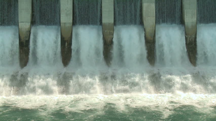 Spillway of a hydro electric dam