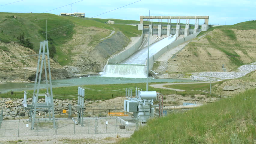 Hydro electric dam and sub station