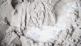 Mixing cement  