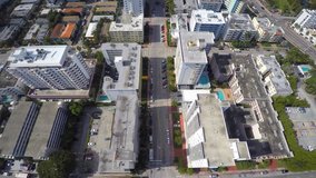Belle Isle Island Miami Beach 4k aerial video