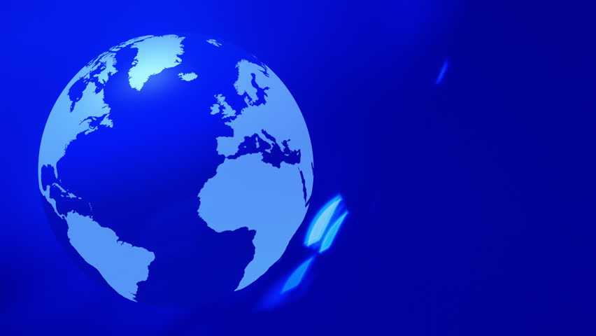 Planet Earth Animation Blue Background Stock Footage Video 100 Royalty Free Shutterstock