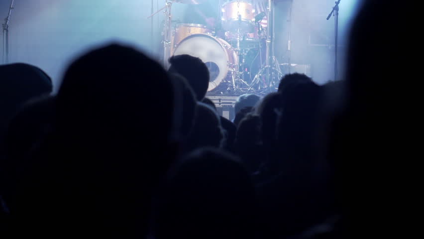 Young people having fun at rock concert in the club, steadycam shot
 | Shutterstock HD Video #8363749