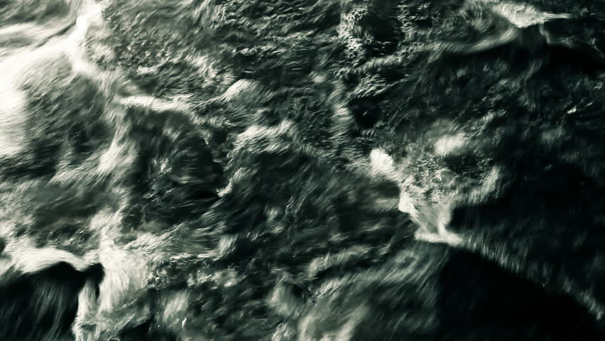 Close up of dark blue water of a water fall in the Brazilian serrado / HD1080 /