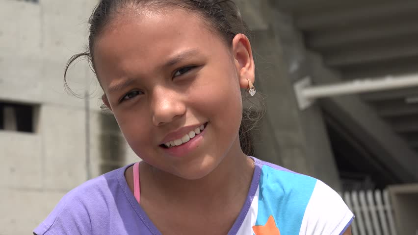 Hispanic Girl, Smiling, Puppy Love | Shutterstock HD Video #8377141