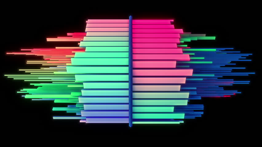 Abstract Audio Visualizer Multicolored Equalizer Stock Footage Video 100 Royalty Free Shutterstock