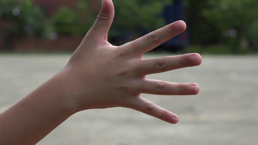 Counting, Hands, Fingers, Numbers Stock Footage Video (100% Royalty