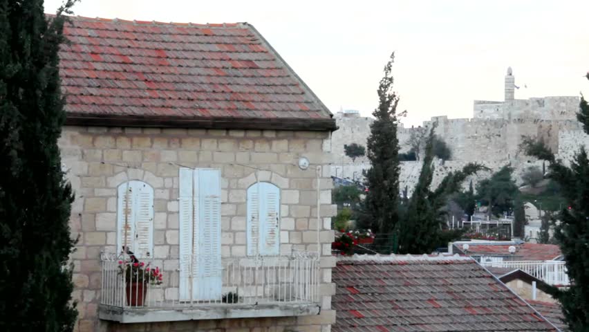David Tower and wall of old city. Jerusalem. Israel