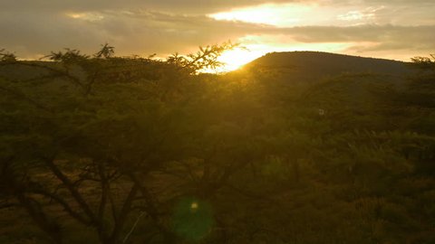 AERIAL: Sunset in Africa