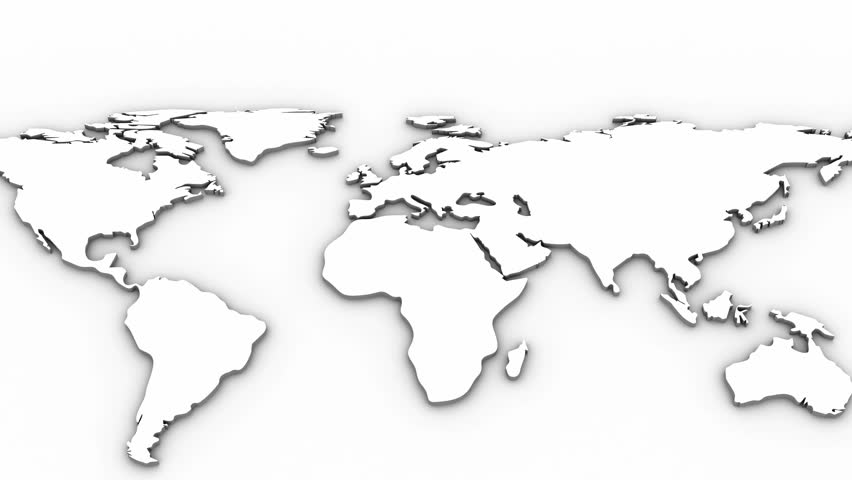 World Map White Background Created Stock Footage Video 100 Royalty Free Shutterstock