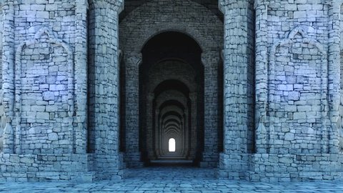 Corridor in the castle 