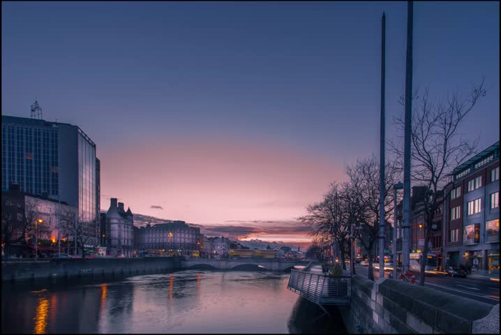 Ireland,Dublin 2014, view to  bridge
