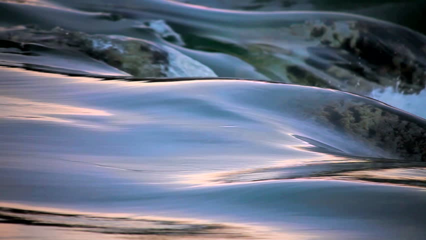 flowing Water and wave time laps looping color