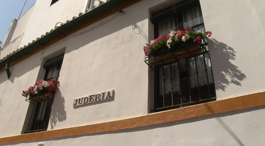 Old house and street in Seville, Spain