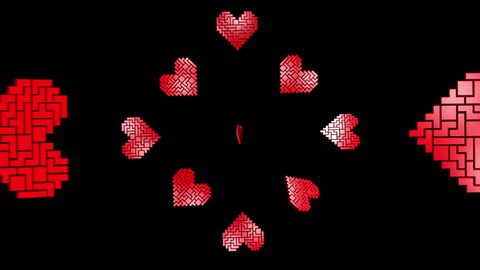 Tetris hearts zoom