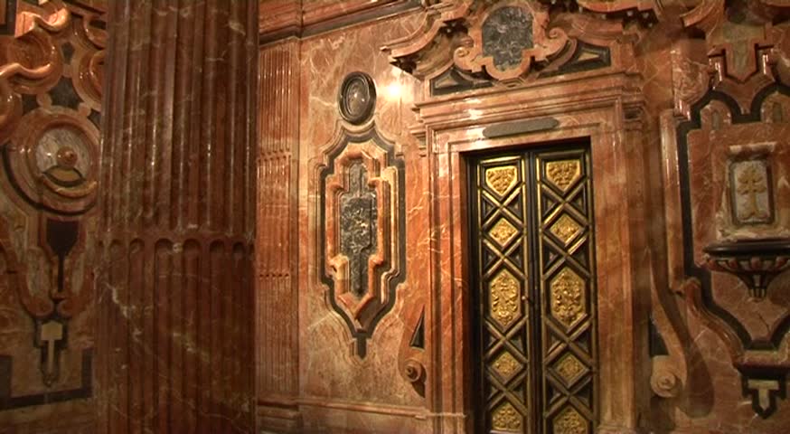 Interior of the Cathedral of Seville, Andalusia, Spain
