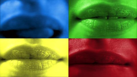 Lips Movie: A Warhole type video that shows hologram lips.