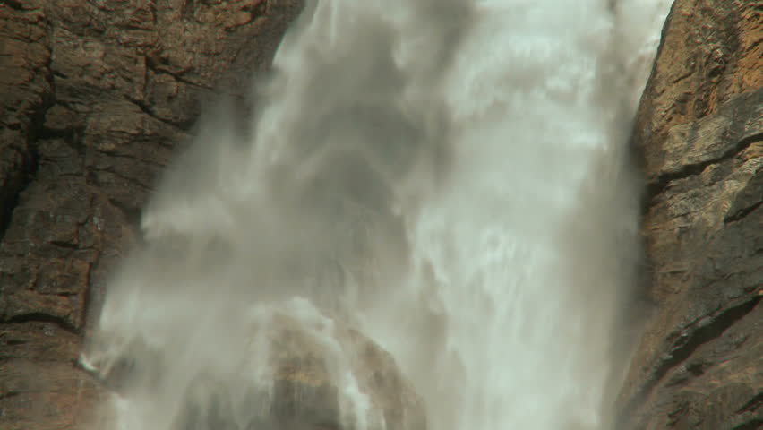 Close up of Takkakaw Falls in Yoho National Park, Canadian Rockies