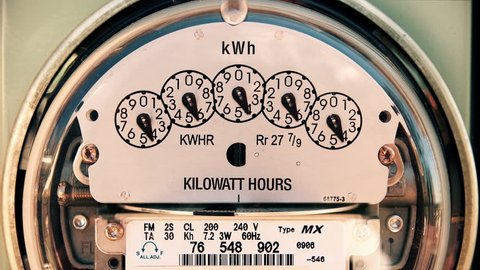 Electricity Meter (Time-lapse 4K) Electrical